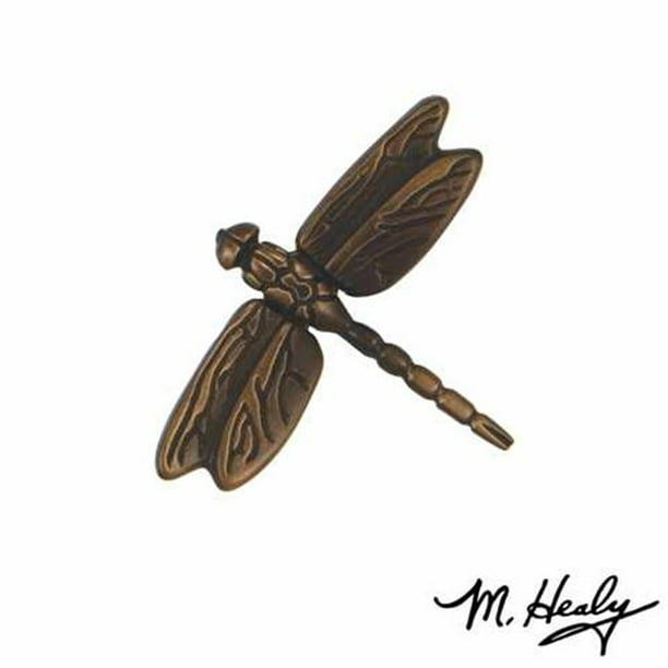 Oiled Bronze Michael Healy Designs MHR50 Dragonfly in Flight Doorbell Ringer 